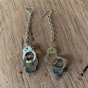 Handcuffs earrings
